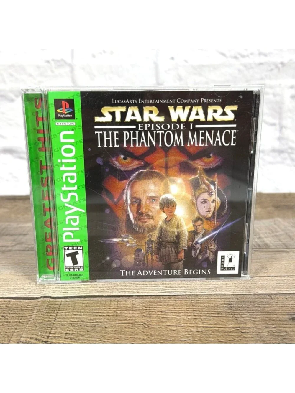 Vintage Star Wars Phantom Menace Greatest Hits Sony PlayStation PS1 CIB Tested